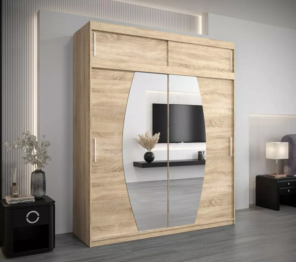 Skapis Elypse Plus · Sonoma · 200 × 62 × 240 cm