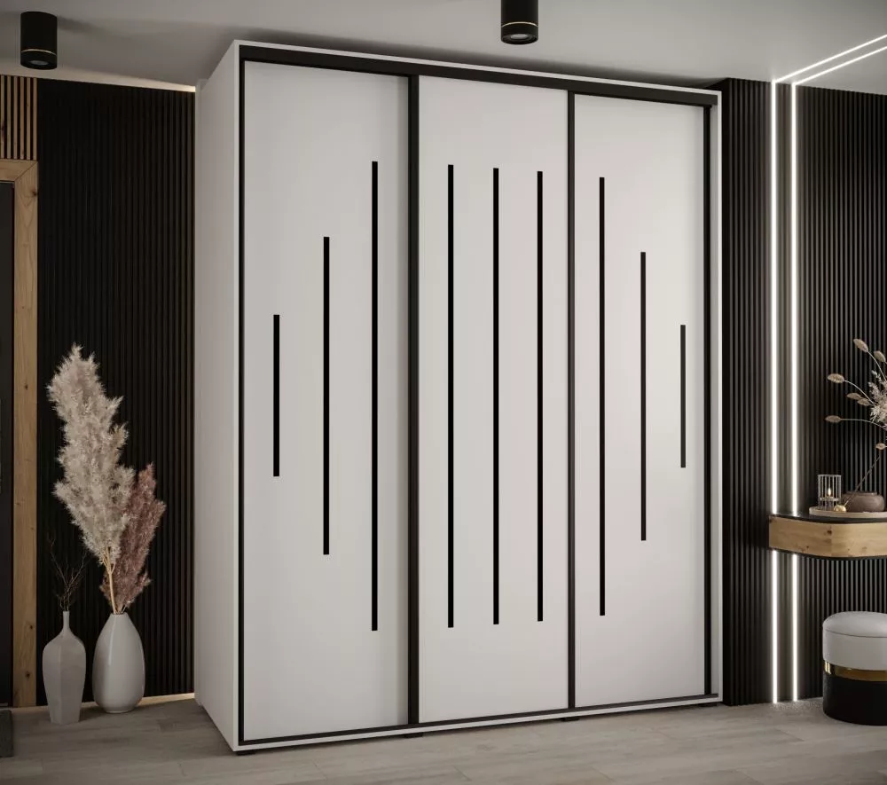 Skapis Cannes 12 · Balts · 190 × 60 × 205.2 cm