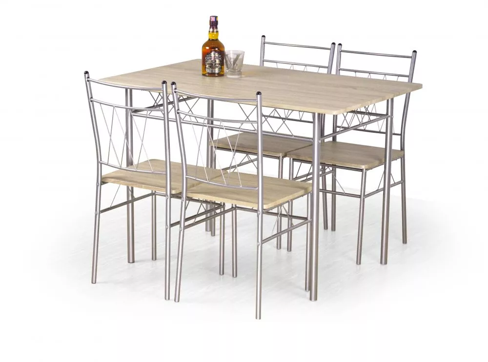 Komplekts Faust Personu skaits: 4, Materiāls: tērauds + MDF, · Ozols sonoma