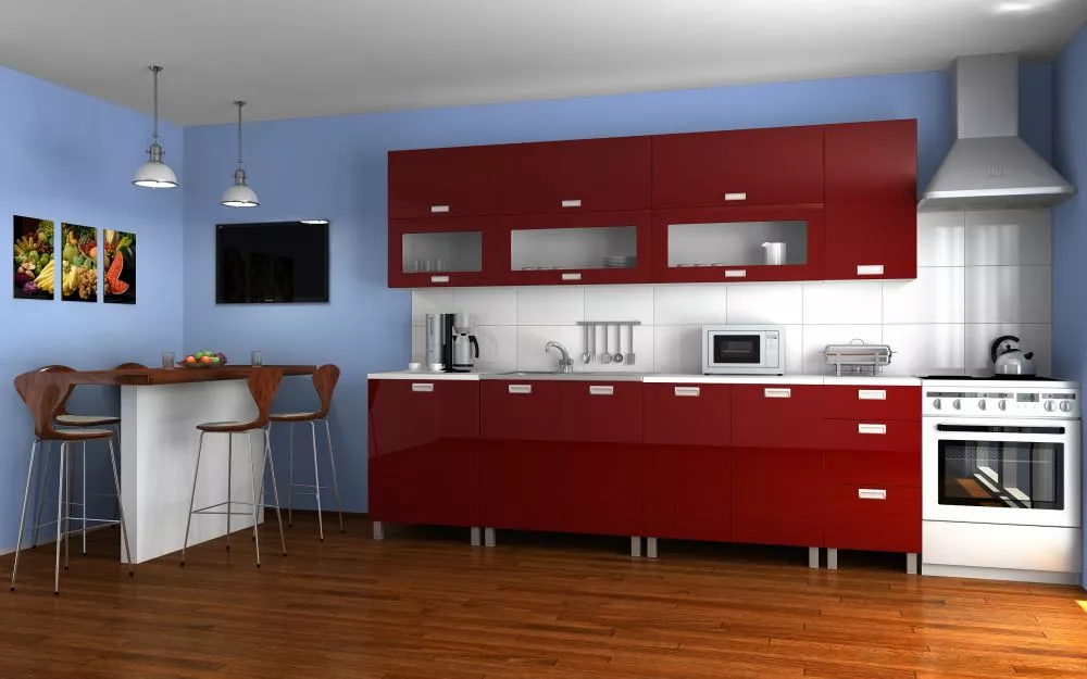 Virtuves komplekts Sal Materiāls : MDF + LKSP plātne,
