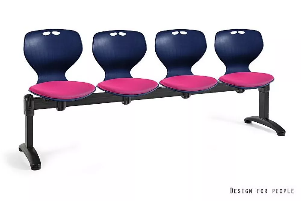 Krēsls Mata 4S Comfort Elementu krāsa: rozā, Korpusa krāsa: zils, · 190 × 50 × 82 cm