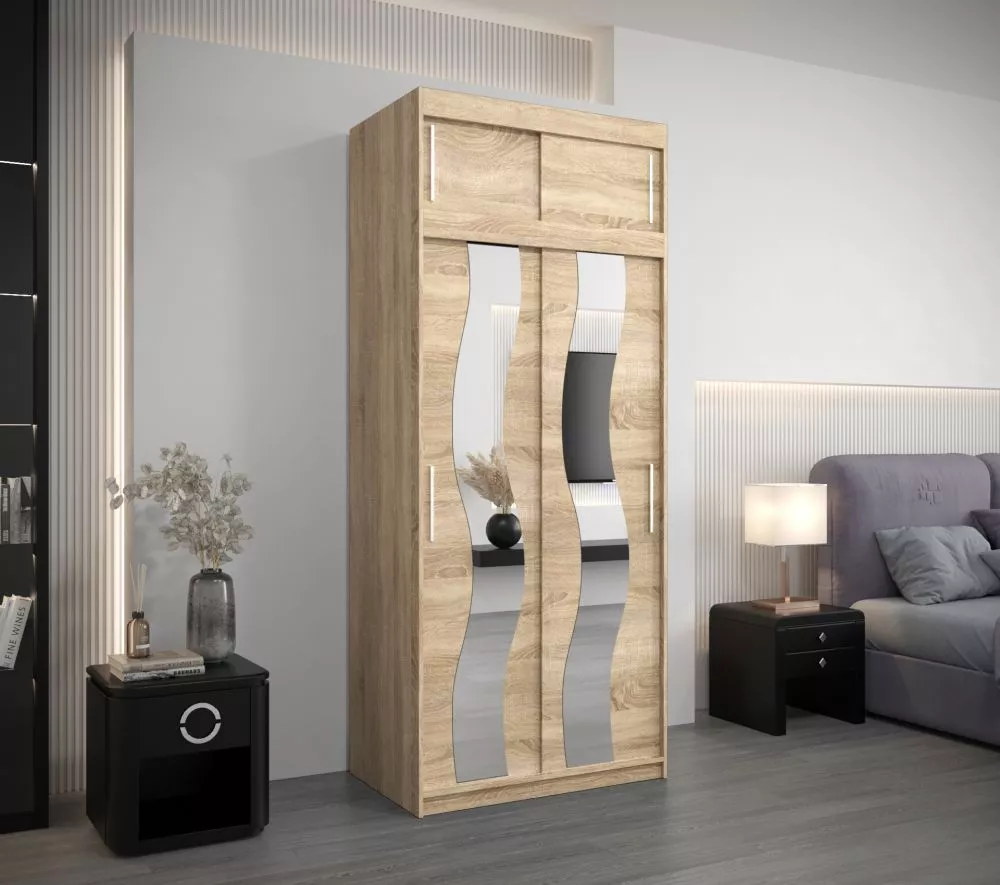 Skapis Sewilla Plus · Sonoma · 100 × 62 × 240 cm