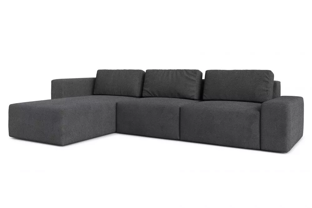 Dīvāns Berg Standard · Tumši pelēks · 202 × 360 × 90 cm