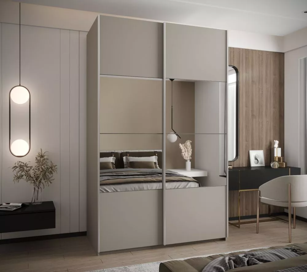 Skapis Lux 4 · Kašmira · 160 × 61 × 245.5 cm