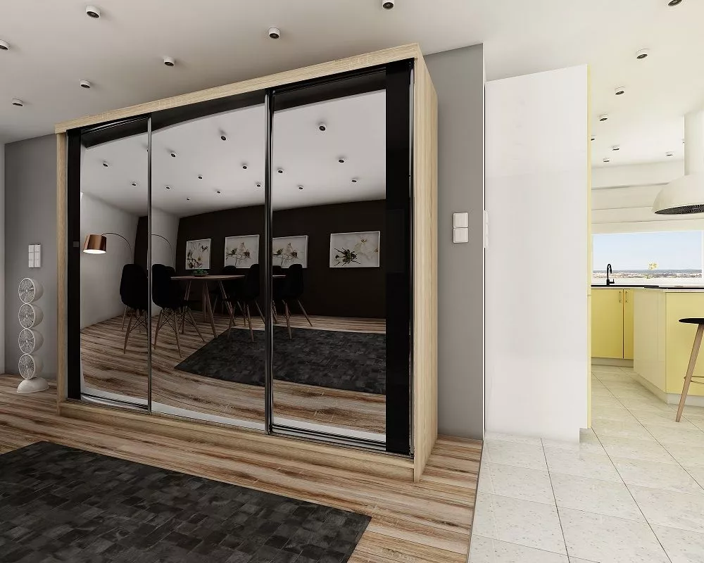 Skapis Top 30 ar LED · Ozols sonoma · 250 × 62 × 200 cm