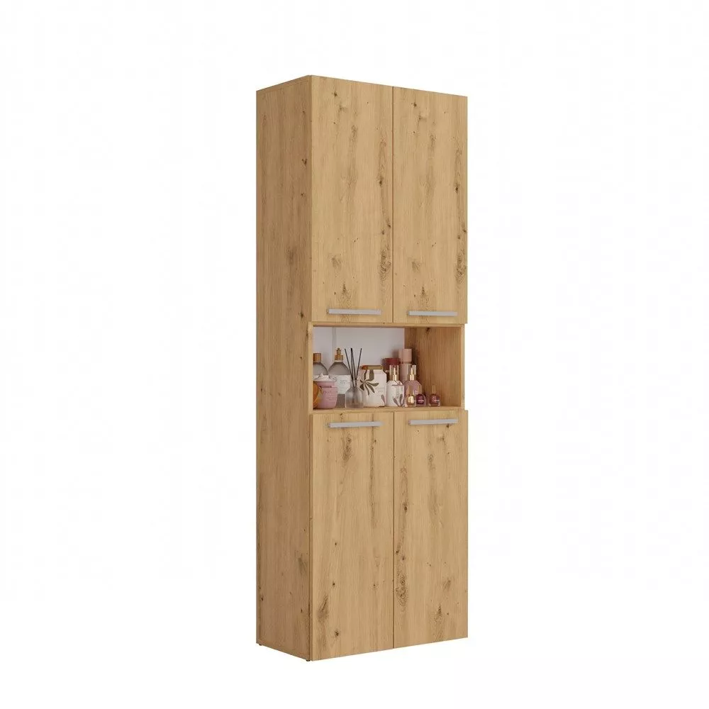 Vannas istabas skapītis Nel DK 1K · Ozols artisan · 60 × 174 × 30 cm