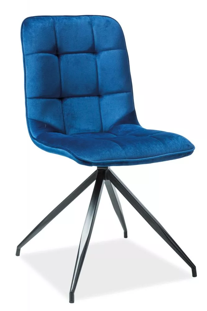 Krēsls Texo Velvet · Zils · 87 × 45 × 42 cm