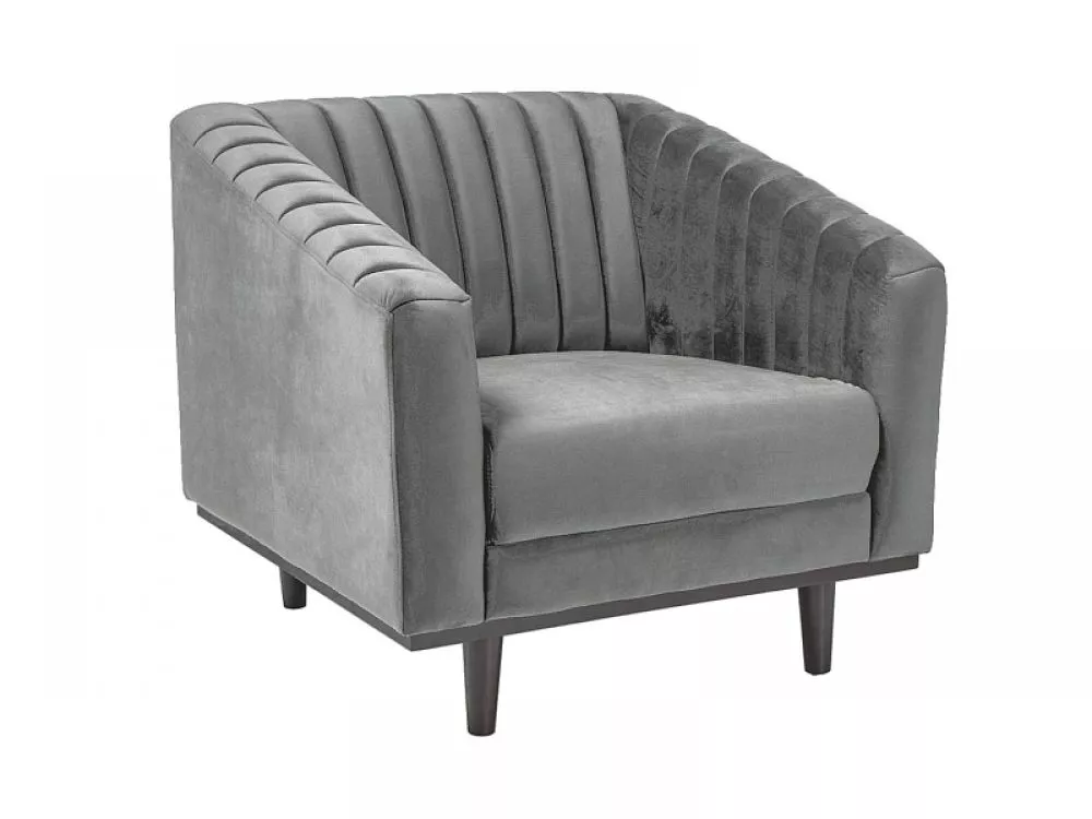 Mīksts krēsls Asprey 1 Velvet · Pelēks · 83 × 60 × 78 cm
