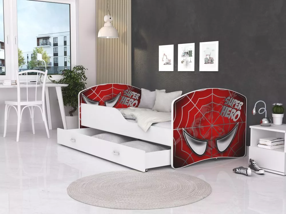 Bērnu gulta Igor W46 ar stelāžu Guļamvietas platums: 80 cm, Guļamvietas garums: 180 cm, · 84 × 184 × 65 cm
