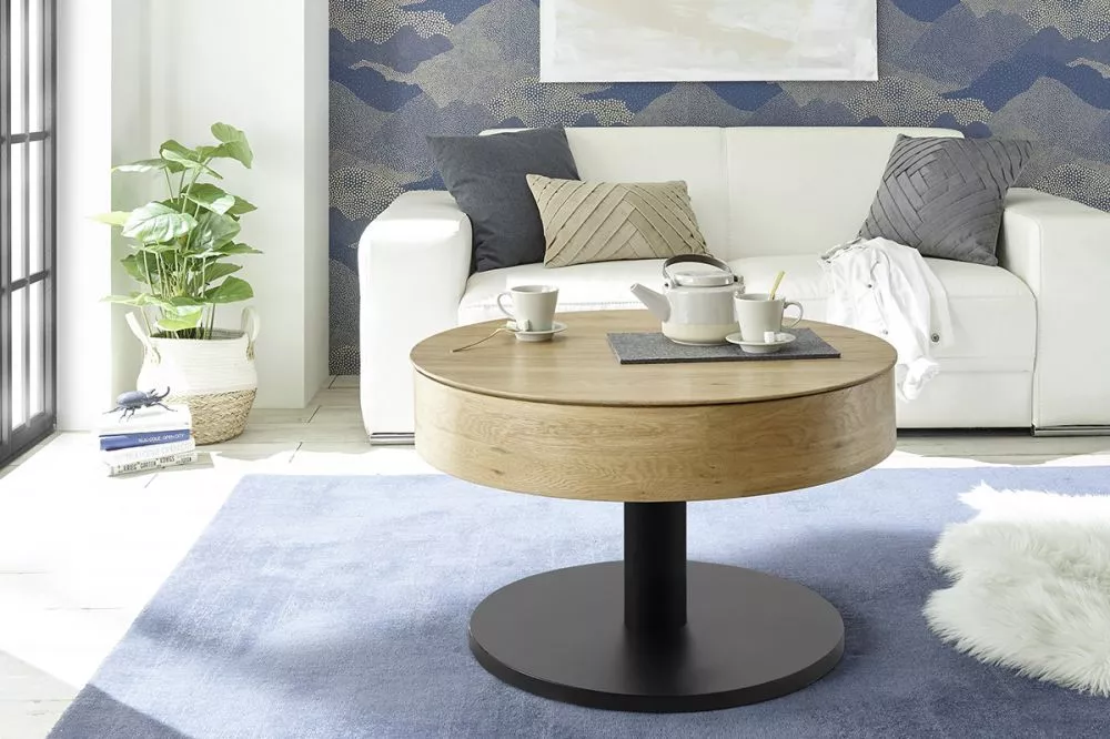 Žurnālgalds Tanger B Oak Round · 47 cm