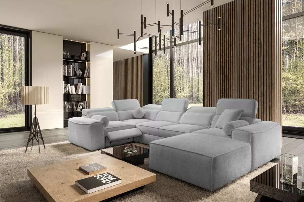 Dīvāns Viteo 8 Mix Standard · Pelēks · 278 × 343 × 70 cm