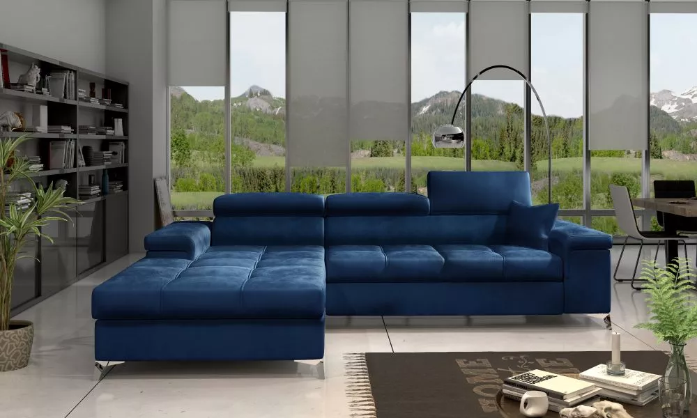 Dīvāns Ricardo Lux Standard · Zils · 205 × 280 × 90 cm