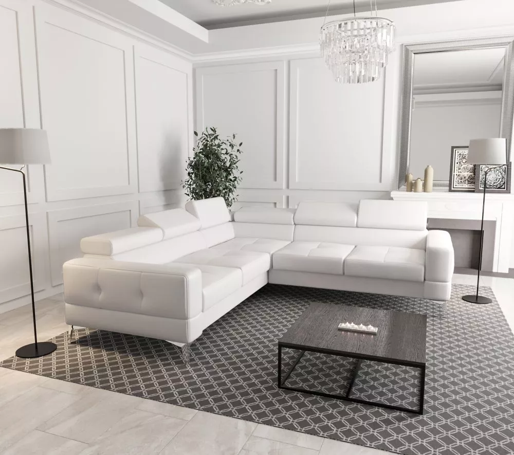 Dīvāns Toscania Max standard · Balts · 250 × 250 × 78 cm