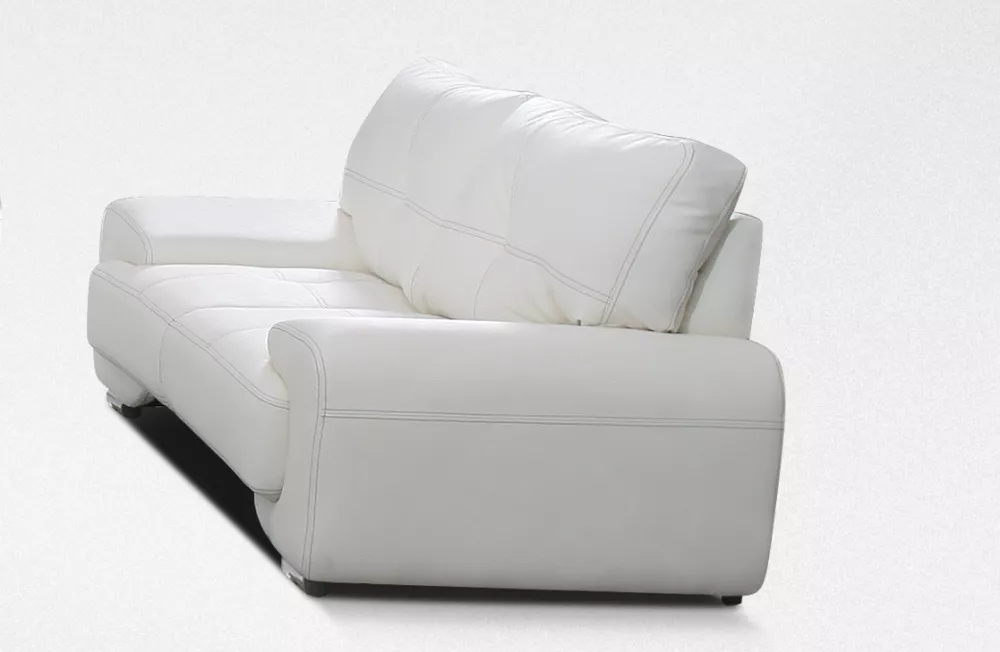 Dīvāns Omega Lux 2 Standard · Balts · 100 × 190 × 90 cm