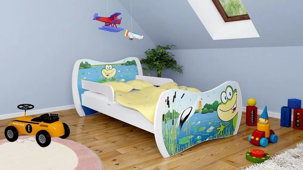 Bērnu gulta Dream L03 160x80 DM10 ar stelāžu Guļamvietas platums: 80 cm, Guļamvietas garums: 160 cm, · 104 × 164 × 71 cm