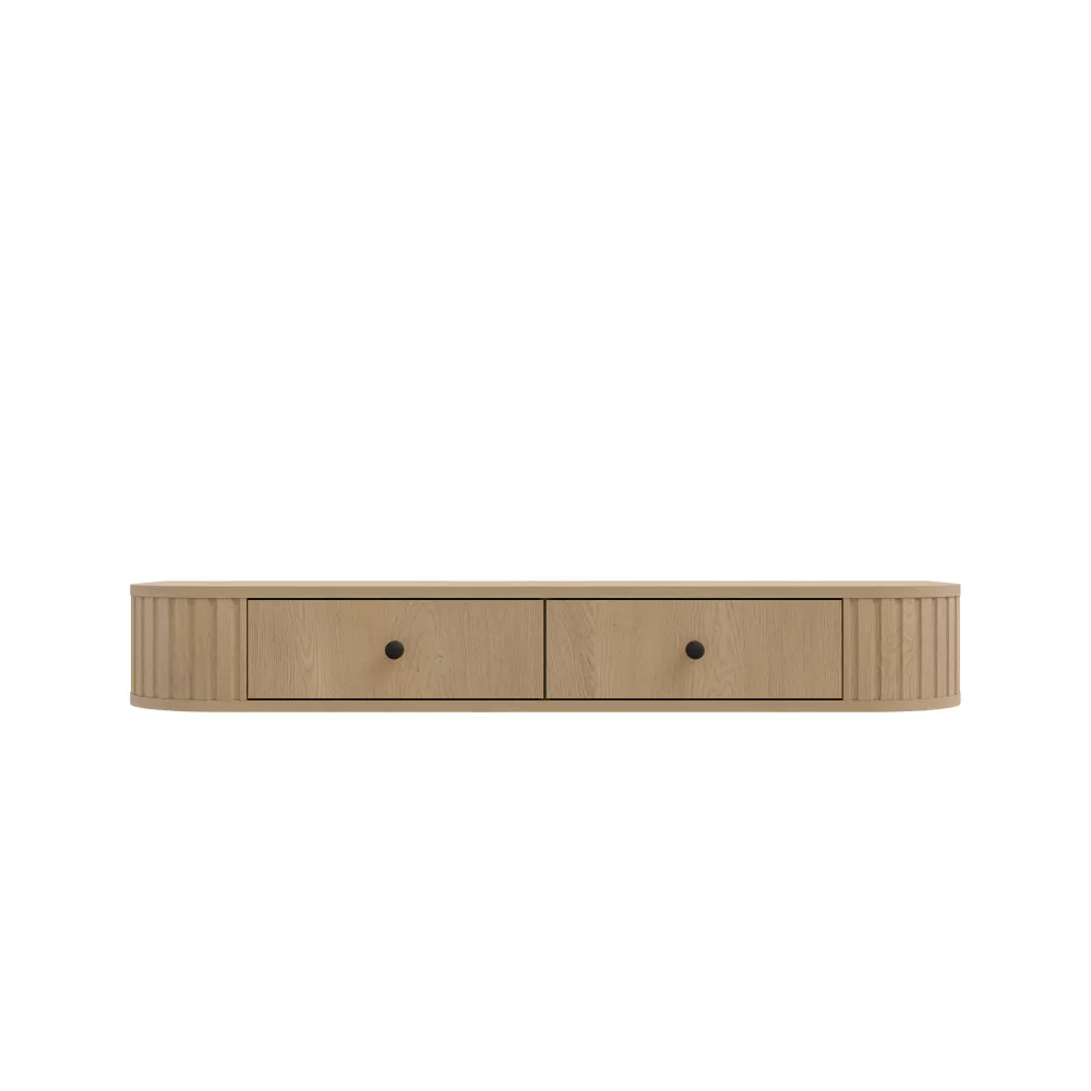 Kosmētikas galds Ovalio 202 · Ozols kremona · 123 × 17.5 × 36 cm