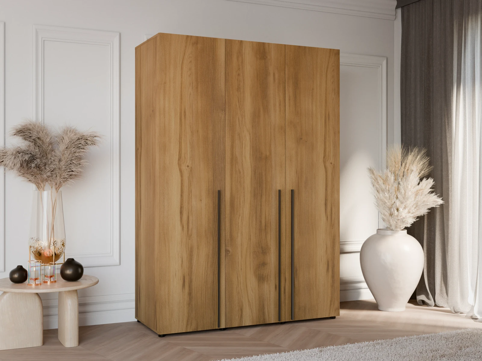 Skapis Domino SZ · Ozols zelta baroka · 150 × 60 × 206 cm
