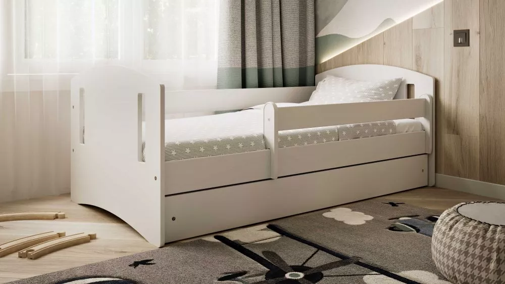 Bērnu gulta Classic 2 ar stelāžu Guļamvietas platums: 80 cm, Guļamvietas garums: 180 cm, · 90 × 184 × 65 cm