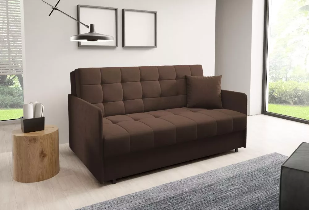 Dīvāns Americano Sally 4 standard · Brūns · 97 × 160 × 85 cm