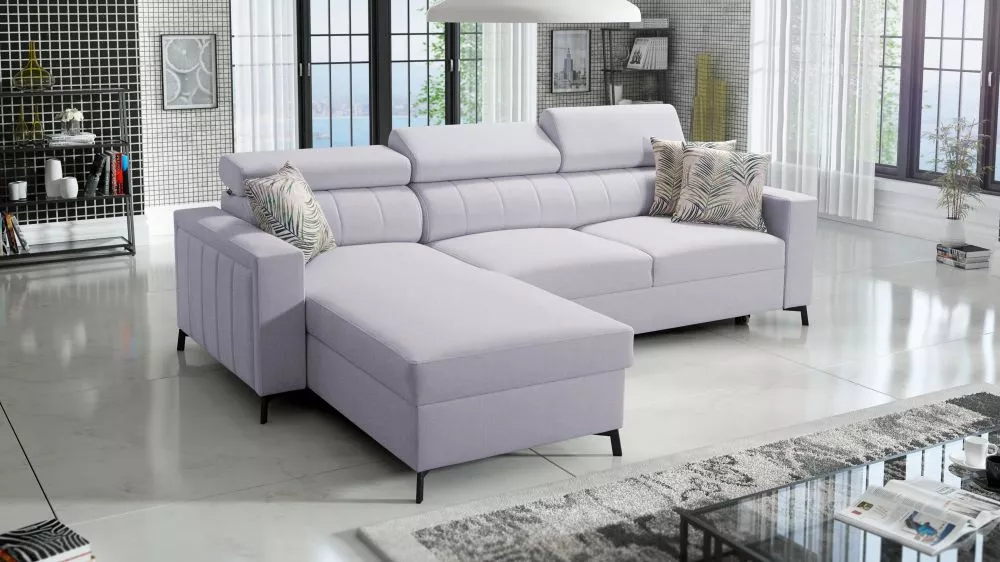 Dīvāns Baltico 1 Maxi Premium Standard · Gaiši pelēks · 183 × 267 × 83 cm