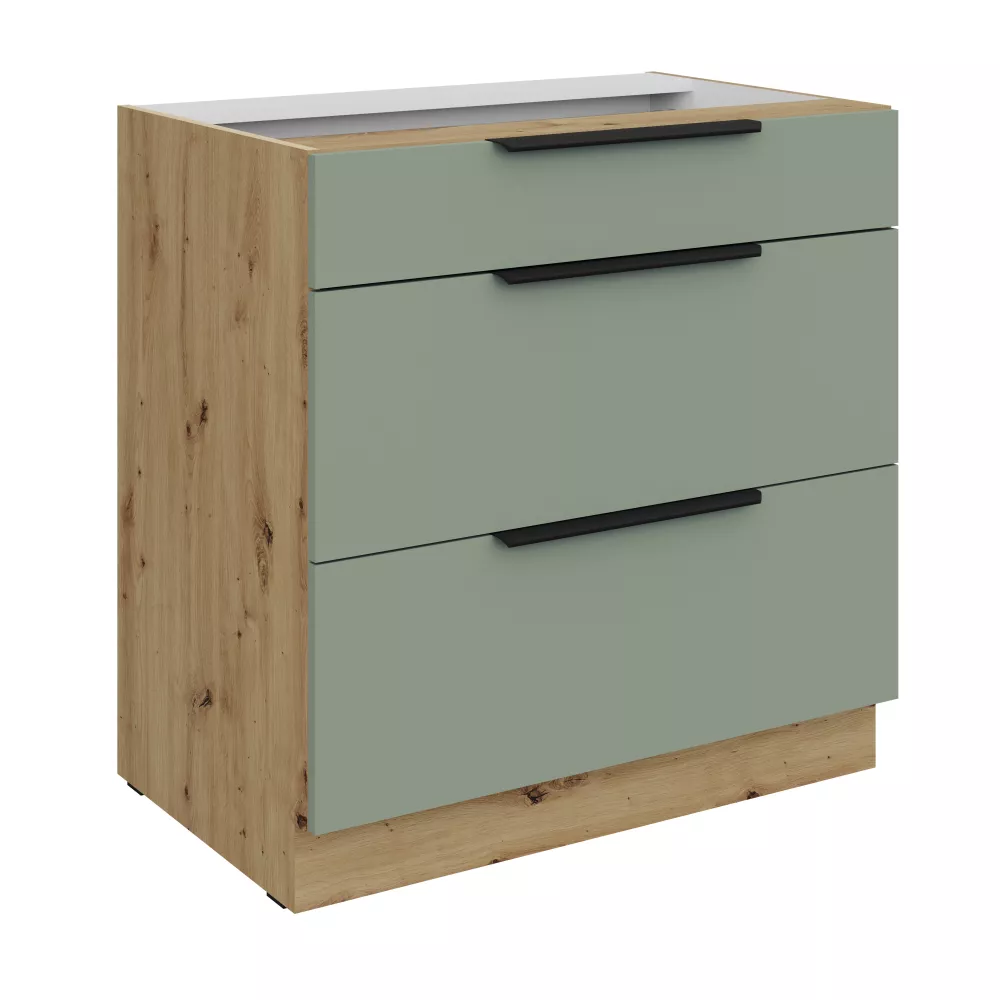 Virtuves skapis Aria Aquamarine 80 D 3S BB
