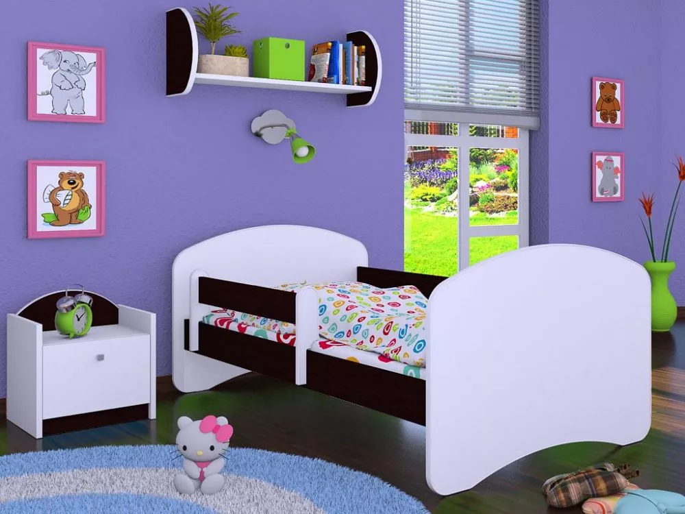 Bērnu gulta Happy L03 160x80 ar stelāžu Guļamvietas platums: 80 cm, Guļamvietas garums: 160 cm, · 92 × 164 × 65 cm