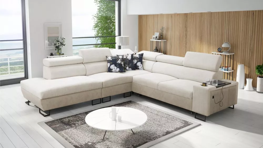 Dīvāns Melody 9 Premium Standard · Krēma · 285 × 295 × 84 cm