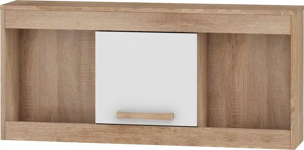 Plaukts Maximus MXS 21 · Sonoma + balts spīdums · 110 × 50.2 × 21.8 cm
