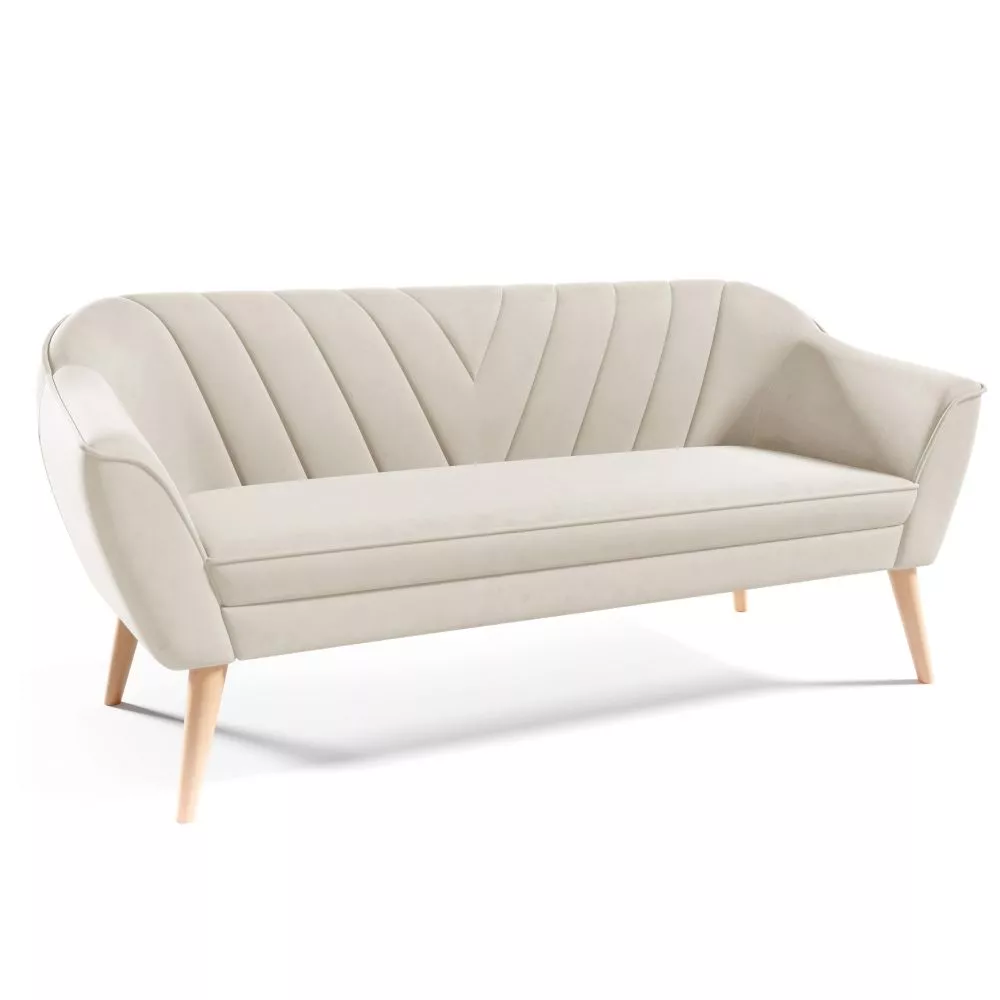 Dīvāns Sofa Flora 206 standard · Krēma · 71 × 185 × 75 cm