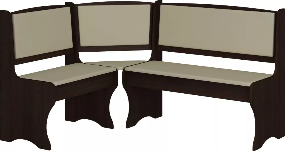 Virtuves stūra dīvāns ZKU 01 sonoma tumša Elementu krāsa: bēšs, Korpusa krāsa: tumšā sonoma, Apdare: ekoāda, · 155 × 120