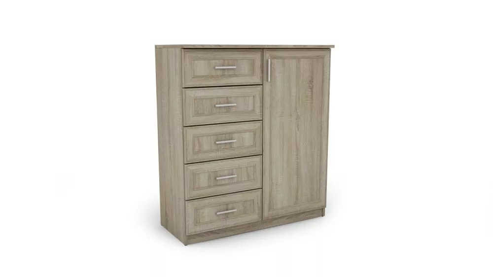 Kumode K 100 · Ozols sonoma · 100 × 45 × 115 cm