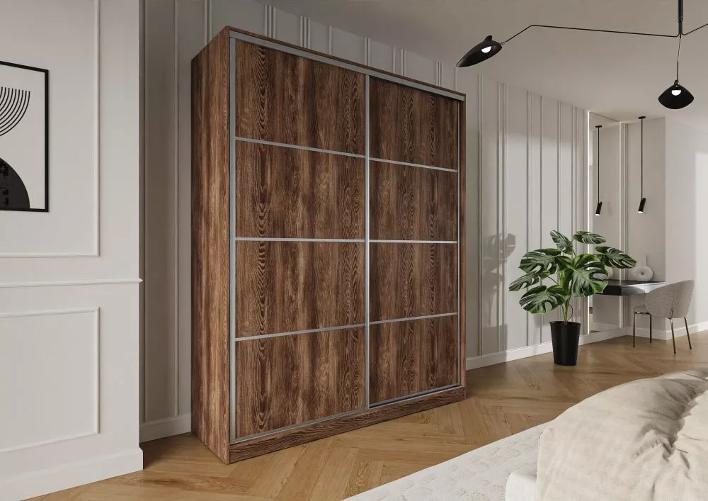 Skapis Trend 3 · Kastanis · 180 × 60 × 245 cm
