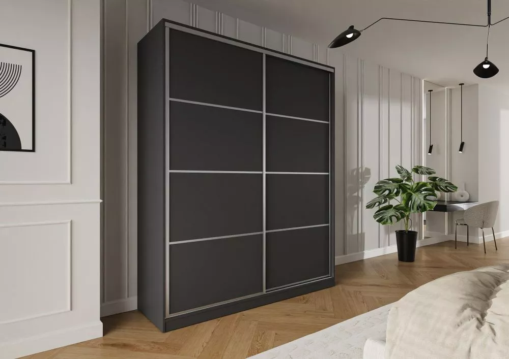 Skapis Trend 3 · Grafīts · 200 × 60 × 245 cm