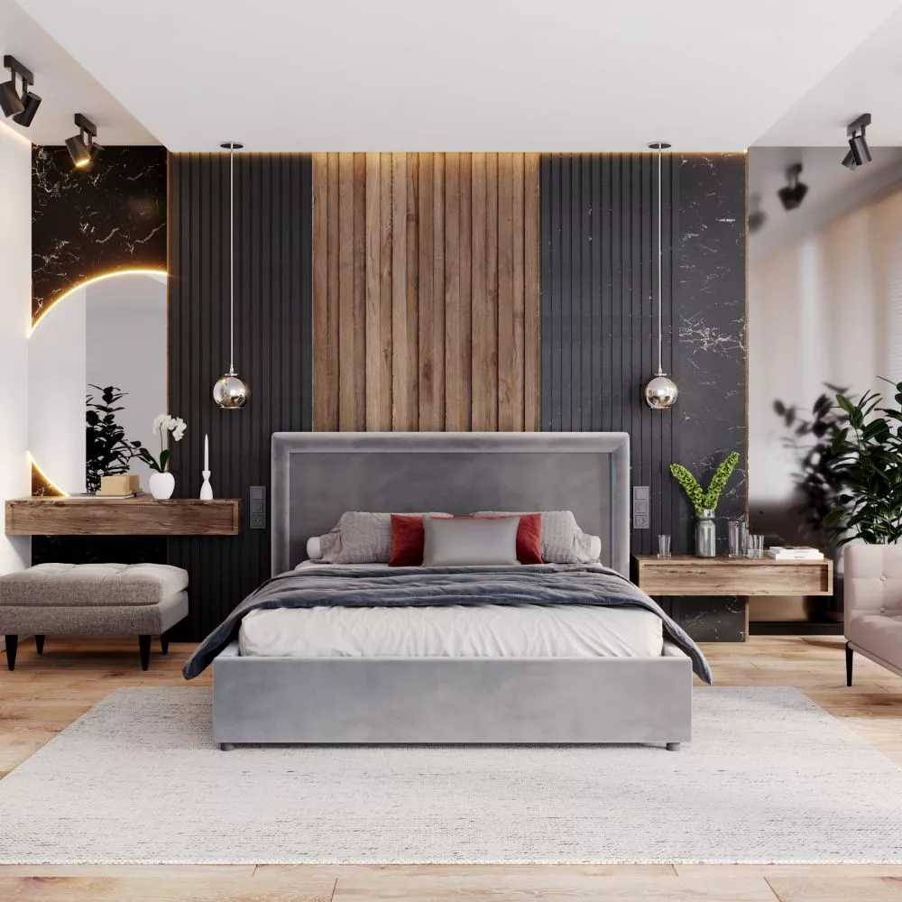 Gulta Nobile Premium Standard ar stelāžu Guļamvietas platums: 90 cm, Guļamvietas garums: 200 cm, stelāžas tips: metāla, 