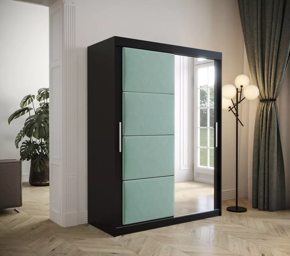 Skapis Tapi Black · 150 × 62 × 200 cm