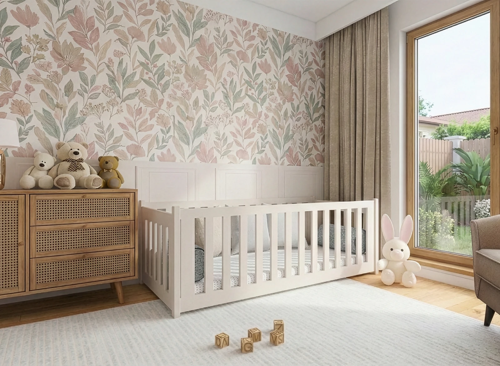 Bērnu gulta Concept 3 ar stelāžu Guļamvietas platums: 80 cm, Guļamvietas garums: 200 cm, · Kašmira · 87 × 208 × 68 cm