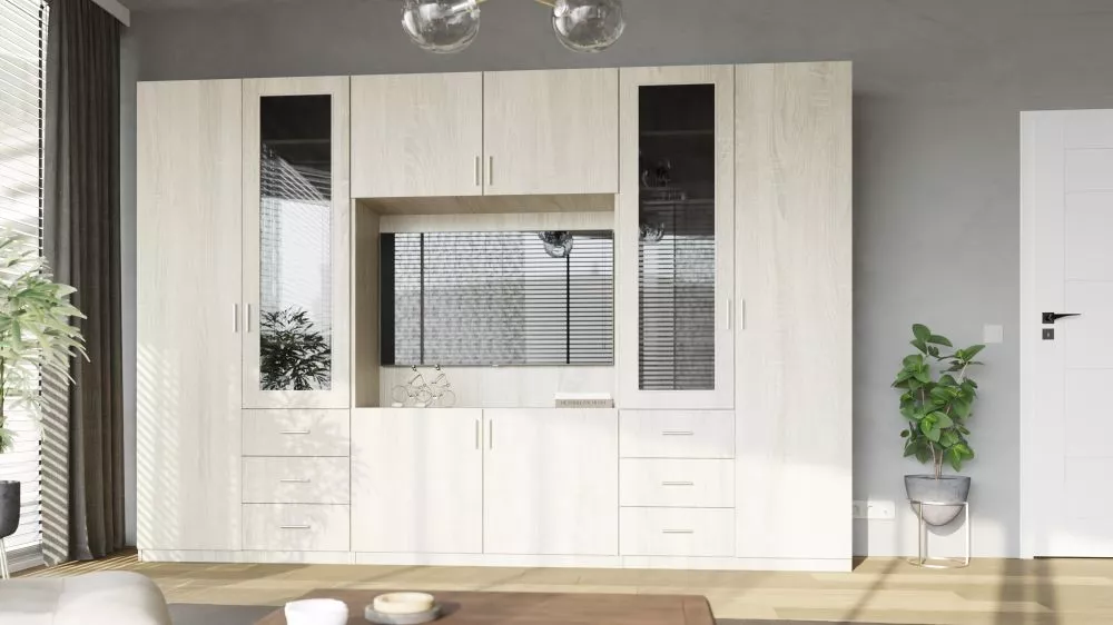 Sekcija Livio M Korpusa krāsa: ozols sonoma gaišais, · 320 × 220 cm