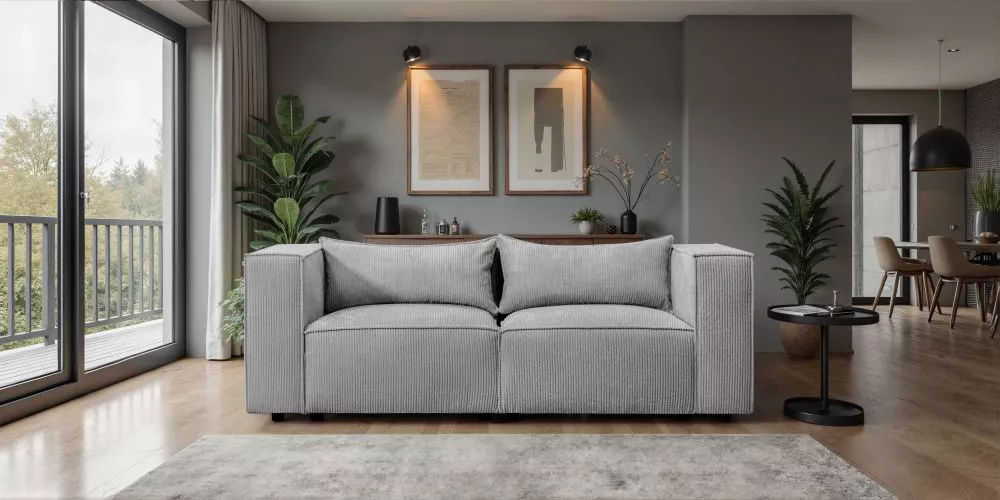 Dīvāns Modulo 3 sofa Standard · Pelēks · 105 × 210 × 71 cm