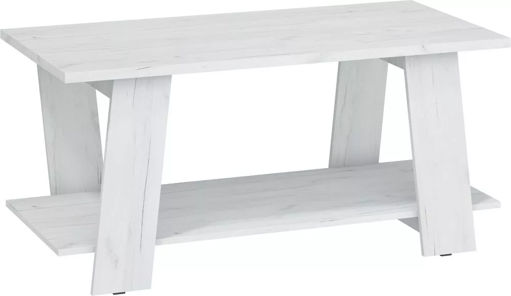 Žurnālgalds Via 02 · Balts ozols · 120 × 60 × 56 cm