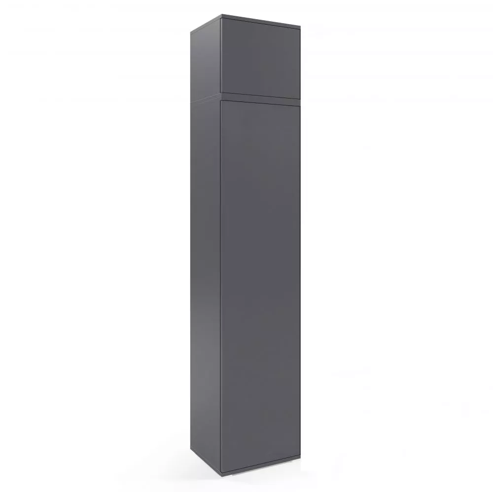 Skapis Ava 45 Premium · Grafīts · 45 × 40 × 225 cm