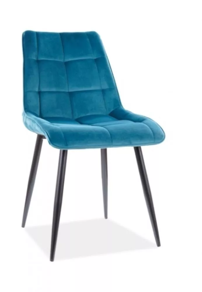 Krēsls Chic Velvet · Tirkīzs · 88 × 50 × 43 cm