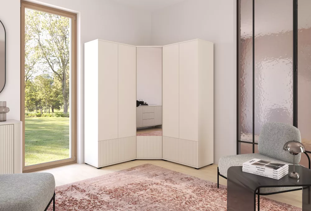 Skapis Rayo 10 · Kašmira · 140 × 70 × 185 cm