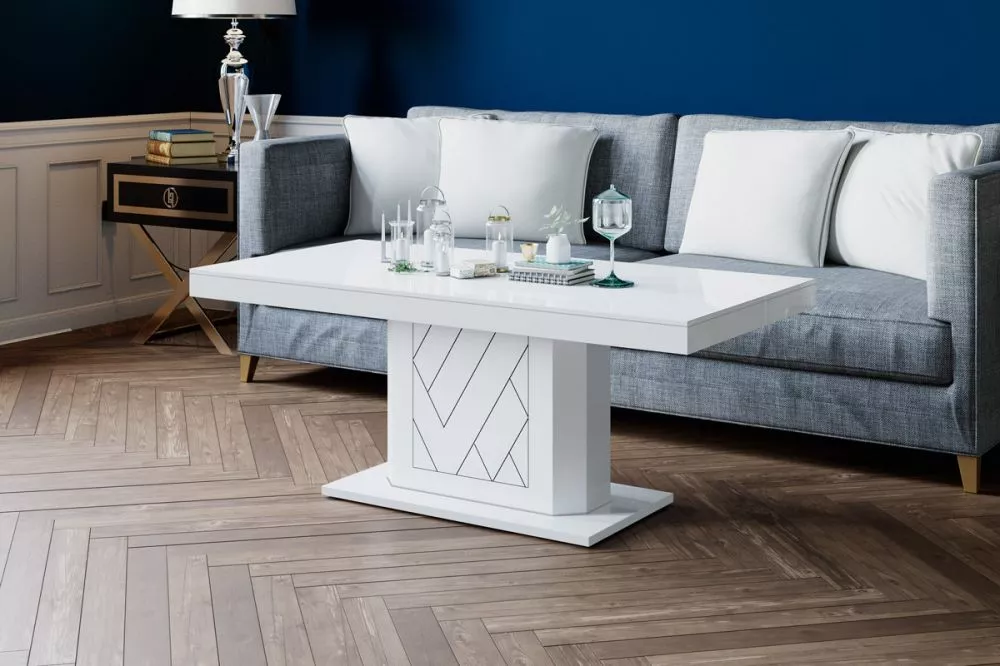 Žurnālgalds Rivia Mini Korpusa krāsa: balts, · 120 × 60 × 50 cm
