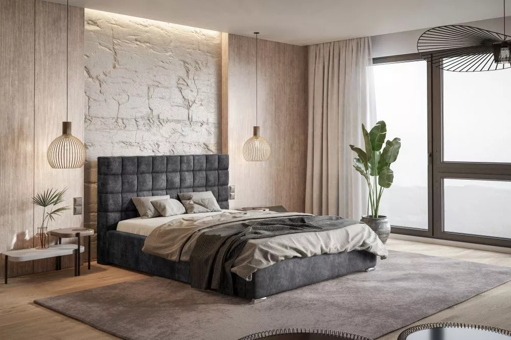 Gulta Top 6 Premium standard ar stelāžu Guļamvietas platums: 160 cm, Guļamvietas garums: 200 cm, stelāžas tips: koka, · 