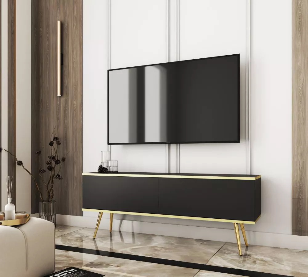 TV tumba Oro Gold · 135 × 32 × 53 cm