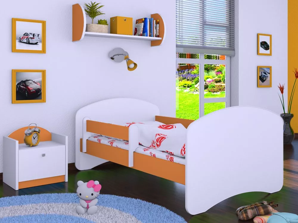 Bērnu gulta Happy L05 180x90 ar stelāžu Guļamvietas platums: 90 cm, Guļamvietas garums: 180 cm, · 102 × 184 × 70 cm