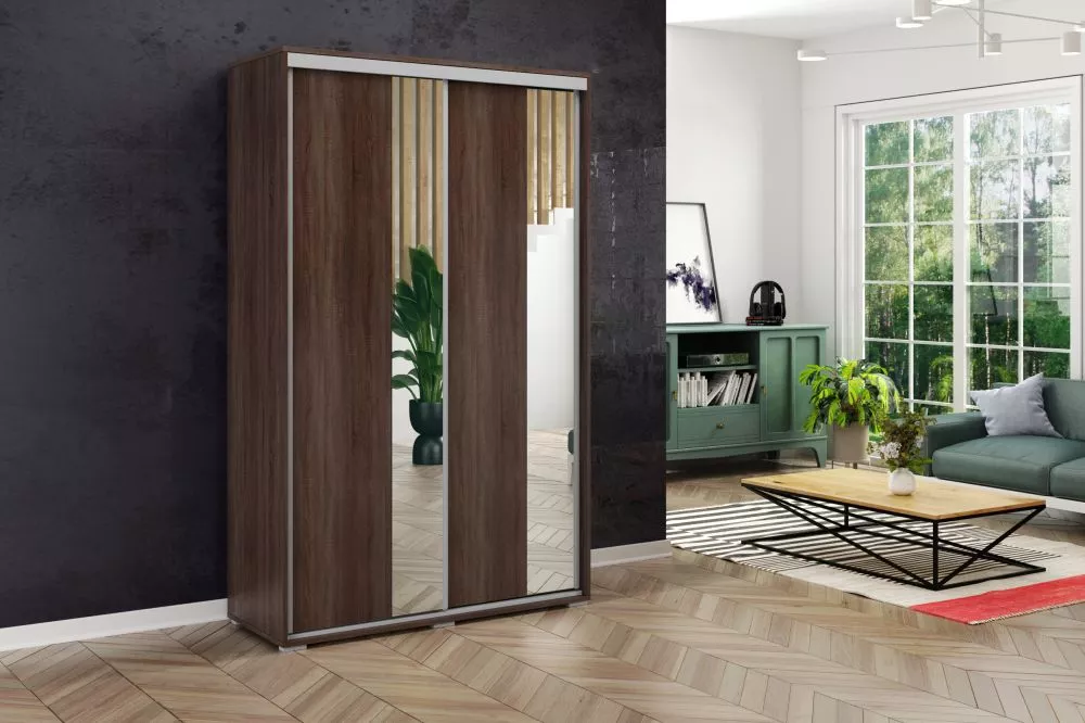 Skapis Modern A4 · Šokolādes · 150 × 62 × 215 cm