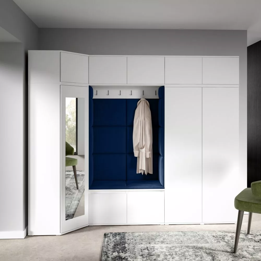 Apavu plaukts Emi 39 Trinity Korpusa krāsa: balts, · 260 × 225 × 70 cm