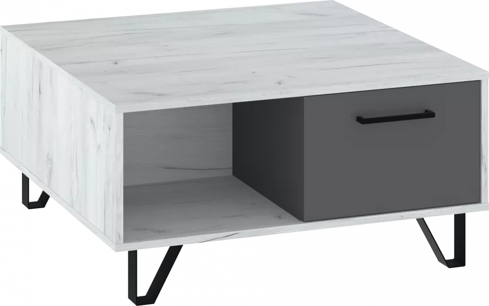 Žurnālgalds Boss BOS-06 Korpusa krāsa: ozols craft balts, · 90 × 85 × 46 cm