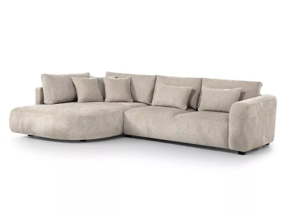 Dīvāns Jacobs L Standard · Bēšs · 185 × 300 × 85 cm